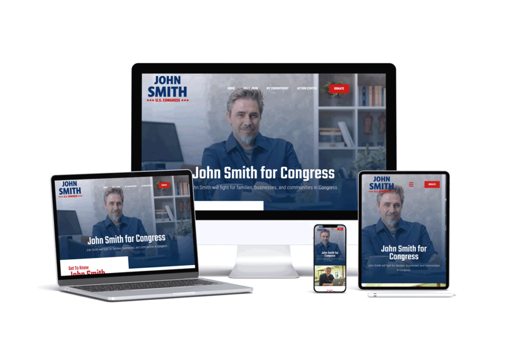John Smith for U.S. Congress campaign website