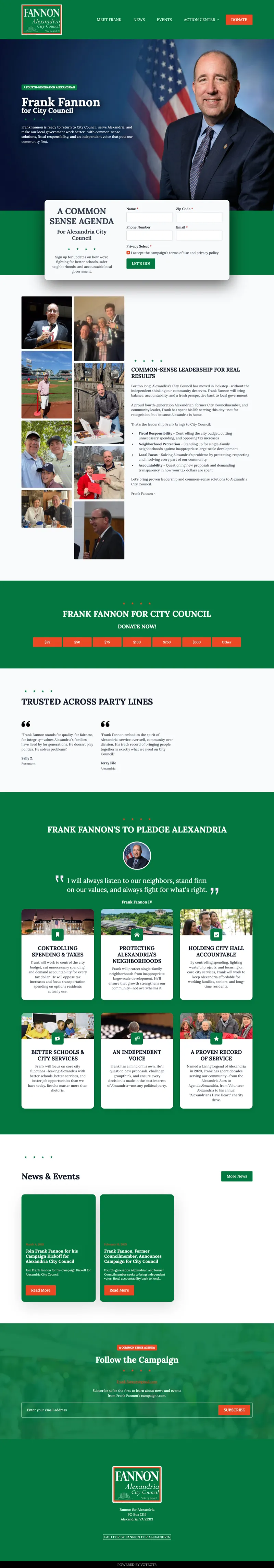 Frank Fannon laptop view