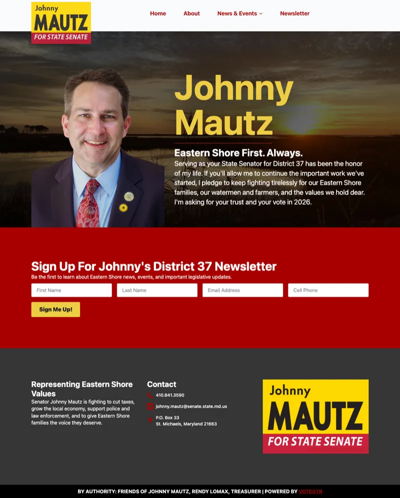 Johnny Mautz laptop view